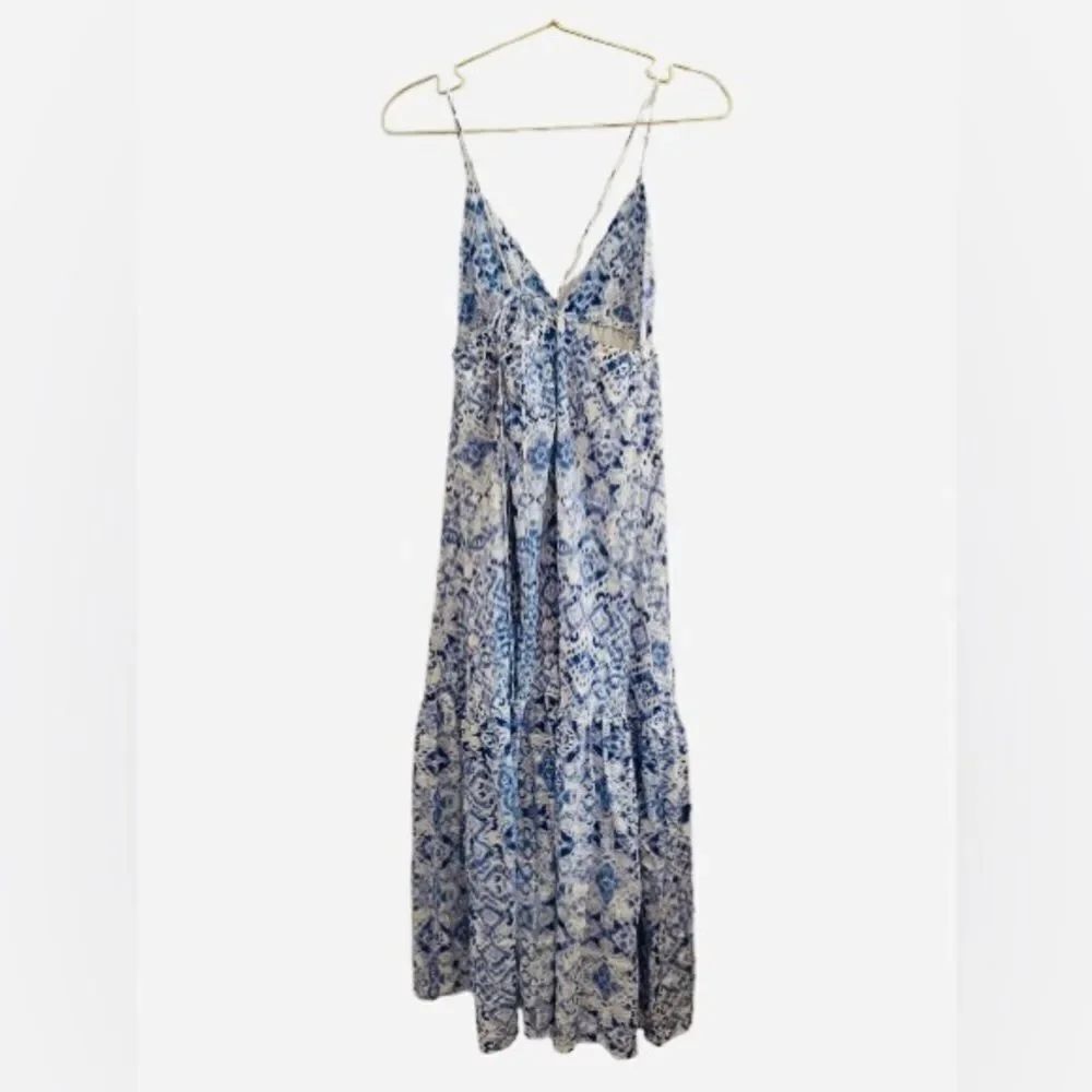 NWT Olivaceous Ruffled Tiered Maxi Sundress